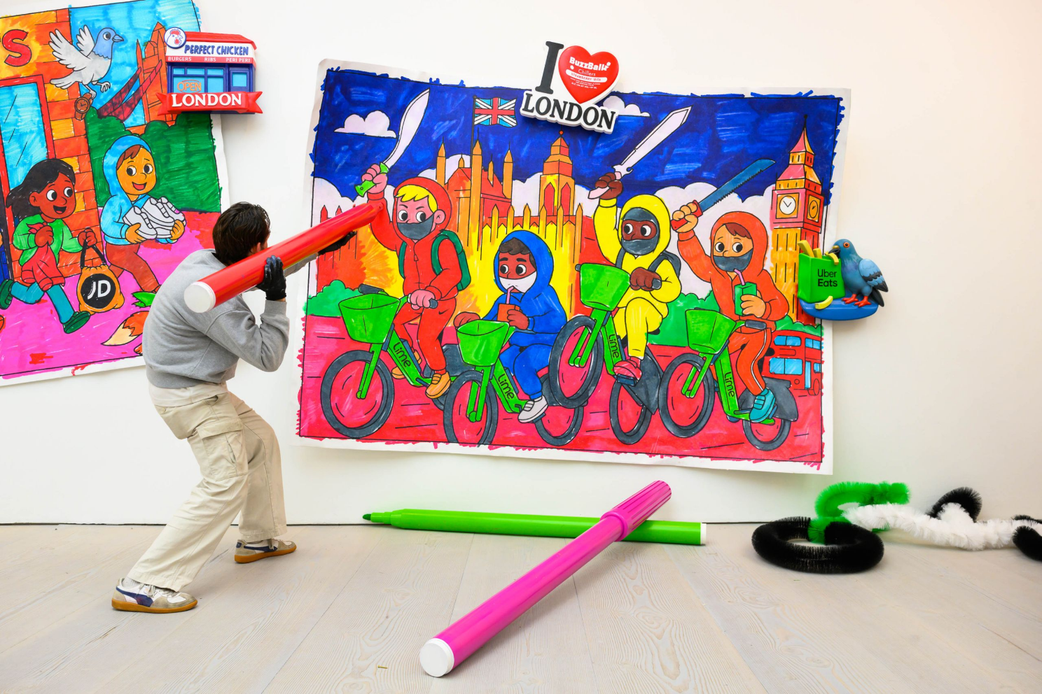 PRIEST’s Paper Cut at Saatchi Gallery: Childlike Art with a Stark Social Message